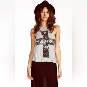 Wildfox Witches Perfume 9 Island Tank Top in Vintage Lace Green Black Small